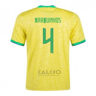 Maglia Brasile Giocatore Marquinhos Home 2022