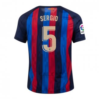 Maglia FC Barcellona Giocatore Sergio Home 2022-2023