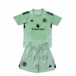 Maglia Manchester United Portiere Bambino 2025-2026 Verde