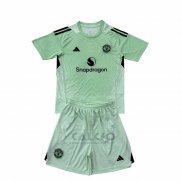 Maglia Manchester United Portiere Bambino 2025-2026 Verde