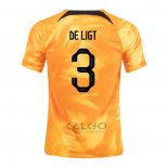 Maglia Paesi Bassi Giocatore De Ligt Home 2022