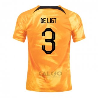 Maglia Paesi Bassi Giocatore De Ligt Home 2022