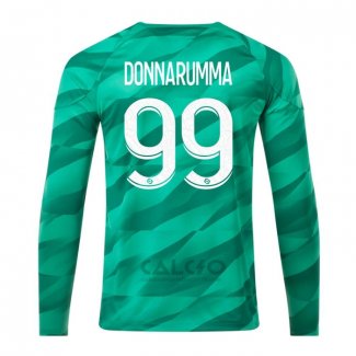 Maglia Paris Saint-Germain Giocatore Donnarumma Portiere Manica Lunga 2023-2024 Verde