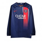 Maglia Paris Saint-Germain Home Manica Lunga 2023-2024