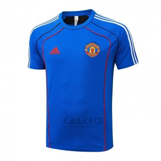 Maglia Polo Manchester United 2025-2026 Blu