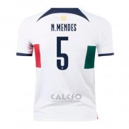 Maglia Portogallo Giocatore N.mendes Away 2022