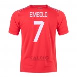 Maglia Svizzera Giocatore Embolo Home 2022