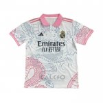 Maglia Real Madrid Dragon 2025-2026 Bianco Thailandia
