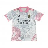Maglia Real Madrid Dragon 2025-2026 Bianco Thailandia