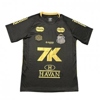 Maglia Santos Special 2025 Nero Oro Thailandia