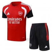 Tuta da Track Arsenal Manica Corta 2026-2027 Rosso - Pantaloncini