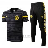 Tuta da Track Borussia Dortmund Manica Corta 2022-2023 Grigio