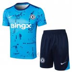 Tuta da Track Chelsea Manica Corta 2024-2025 Blu - Pantaloncini