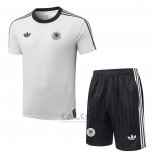 Tuta da Track Germania Manica Corta 2026-2027 Crema - Pantaloncini