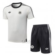 Tuta da Track Germania Manica Corta 2026-2027 Crema - Pantaloncini