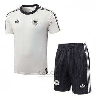 Tuta da Track Germania Manica Corta 2026-2027 Crema - Pantaloncini