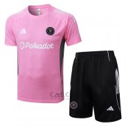 Tuta da Track Inter Miami Manica Corta 2025-2026 Rosa - Pantaloncini