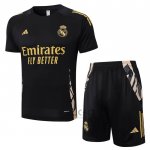 Tuta da Track Real Madrid Manica Corta 2024-2025 Nero - Pantaloncini