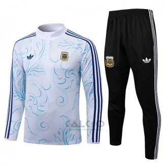 Tuta da Track di Felpa Argentina 2026-2027 Bianco