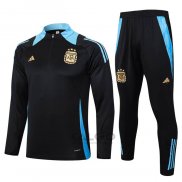 Tuta da Track di Felpa Argentina Bambino 2024-2025 Nero
