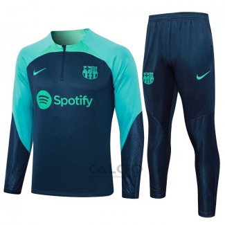 Tuta da Track di Felpa FC Barcellona Bambino 2023-2024 Blu