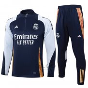 Tuta da Track di Felpa Real Madrid 2024-2025 Blu