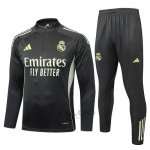 Tuta da Track di Felpa Real Madrid Bambino 2025-2026 Grigio Verde