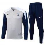 Tuta da Track di Felpa Tottenham Hotspur Bambino 2025-2026 Grigio Blu