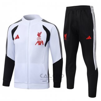 Tuta da Track di Giacca Liverpool Bambino 2026-2027 Bianco