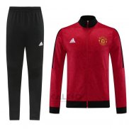 Tuta da Track di Giacca Manchester United 2023-2024 Rosso