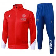 Tuta da Track di Giacca Paris Saint-Germain 2024-2025 Rosso