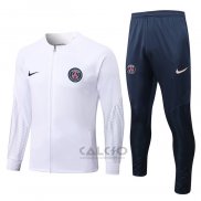 Tuta da Track di Giacca Paris Saint-Germain 2022-2023 Bianco