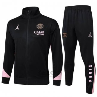 Tuta da Track di Giacca Paris Saint-Germain Jordan 2024-2025 Nero
