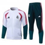 Tuta da Track di Giacca Real Madrid 2026-2027 Bianco Rosso
