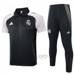 Conjunto Polo Real Madrid 2024-2025 Grigio