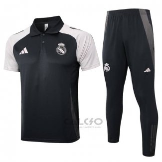 Conjunto Polo Real Madrid 2024-2025 Grigio