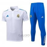 Conjunto Polo Real Madrid 2025-2026 Bianco Blu