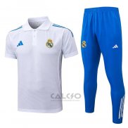 Conjunto Polo Real Madrid 2025-2026 Bianco Blu
