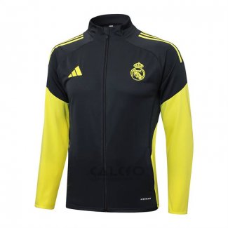 Giacca Real Madrid 2025-2026 Grigio Giallo
