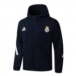 Giacca con Cappuccio Real Madrid 2025-2026 Nero