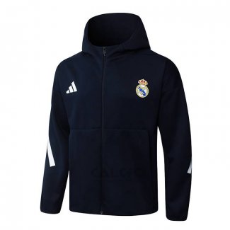 Giacca con Cappuccio Real Madrid 2025-2026 Nero