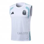 Maglia Allenamento Argentina Senza Maniche 2025-2026 Bianco
