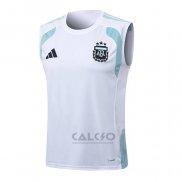 Maglia Allenamento Argentina Senza Maniche 2025-2026 Bianco
