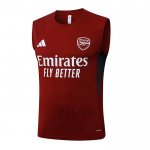 Maglia Allenamento Arsenal Senza Maniche 2025-2026 Rosso