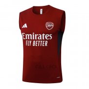 Maglia Allenamento Arsenal Senza Maniche 2025-2026 Rosso