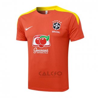 Maglia Allenamento Brasile 2025-2026 Arancione