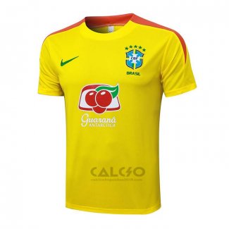 Maglia Allenamento Brasile 2025-2026 Giallo