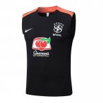 Maglia Allenamento Brasile Senza Maniche 2025-2026 Nero