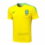 Maglia Allenamento Brasile 2024-2025 Giallo