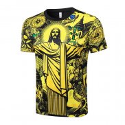 Maglia Allenamento Brasile Jesus 2024-2025 Giallo
